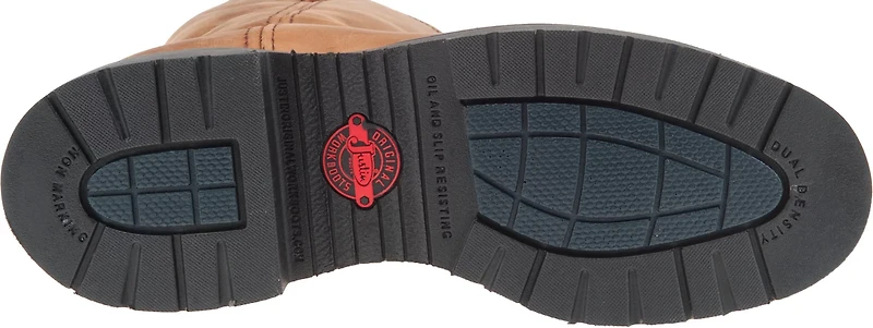 Justin Men's Rugged Aged Bark Gaucho EH Wellington Work Boots