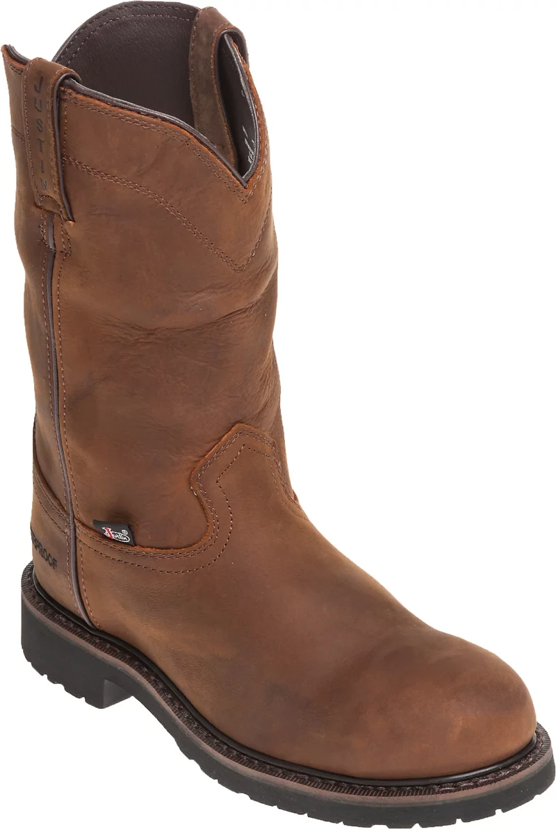 Justin Men's EH Steel Toe Wellington Work Boots