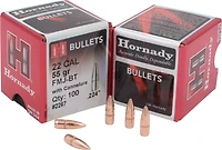 Hornady .22 55-Grain Full Metal Jacket Bullets with Cannelure