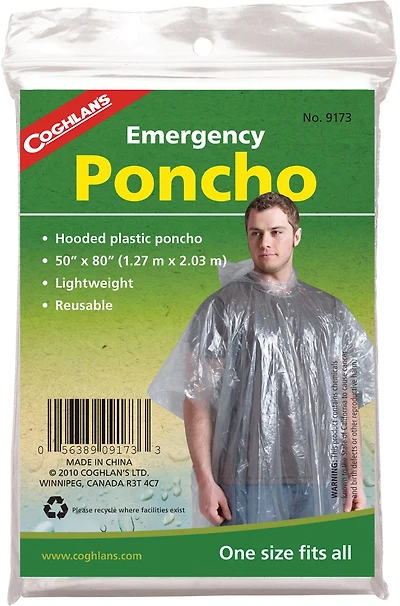 Coghlan's Adults' Emergency Poncho