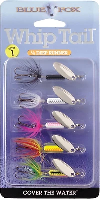 Blue Fox Whip Tail In-Line Spinnerbaits 5-Pack