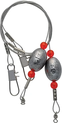 Lazer Sharp 3/4 oz. - 18" Ready Rigs with Egg Sinkers 2-Pack