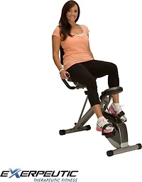 Exerpeutic 400XL Folding Semirecumbent Exercise Bike