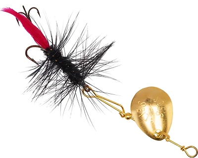 Joe's Flies Short Striker Black Woolly Worm In-Line Spinner