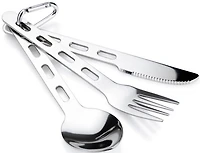 GSI Outdoors Glacier Stainless Steel 3-Piece Ring Cutlery