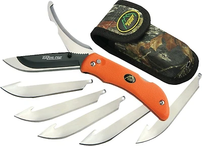 Outdoor Edge Razor-Pro Folding Replaceable Razor Blade Knife with Gutting Blade