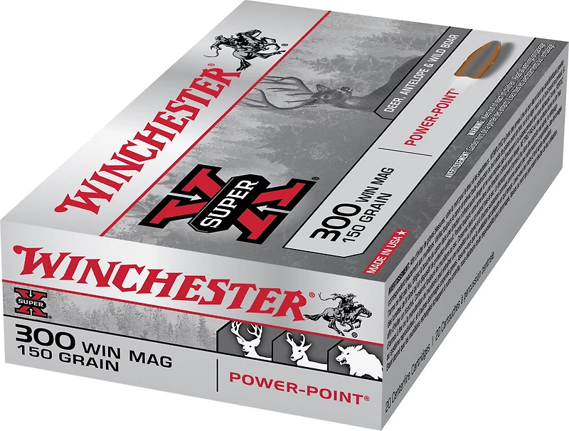 Winchester Magnum Super-X 300 Caliber 150-Grain Power-Point