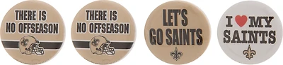 WinCraft New Orleans Saints Buttons 4-Pack