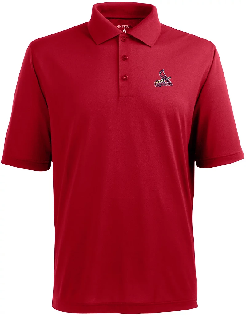 Antigua Men's St. Louis Cardinals Piqué Xtra-Lite Polo Shirt