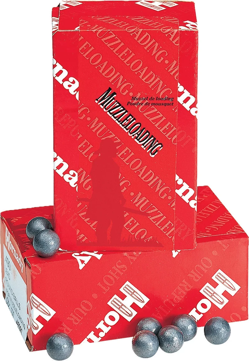 Hornady .50 Caliber 177 -Grain Lead Ball Ammunition- 100 Rounds