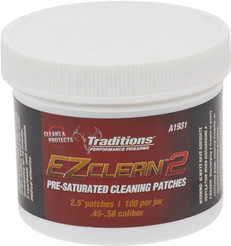 Traditions EZ Clean 2™ Presaturated Firearm Cleaning Patches