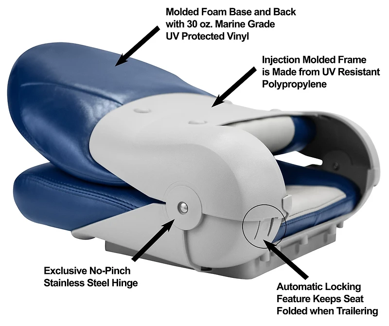 Tempress High-Back NaviStyle™ Boat Seat