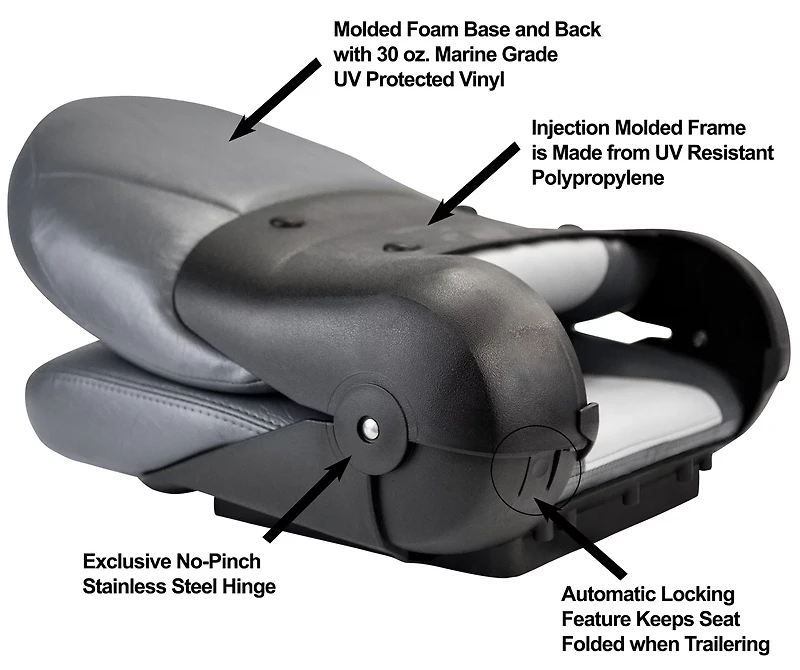 Tempress High-Back NaviStyle Boat Seat