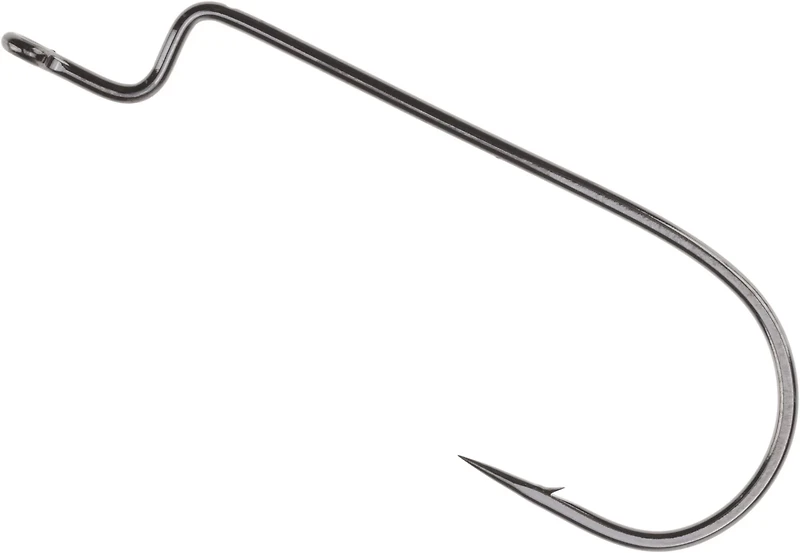 Gamakatsu Offset Shank Round Bend Worm Hooks 25-Pack