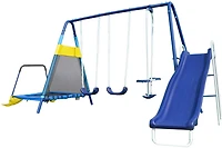 Sportspower Almansor Metal Swing, Slide and Trampoline Set