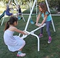 Sportspower Live Oak Metal Swing and Slide Set
