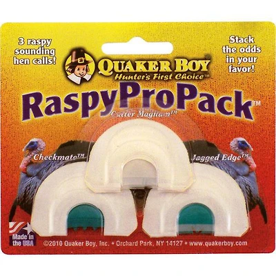 Quaker Boy Raspy Turkey Calls Pro Pack