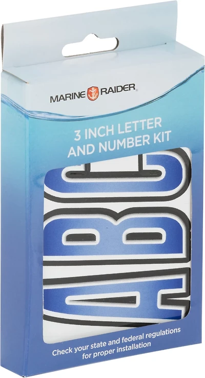 Marine Raider 3 Vinyl Registration Number/Letter Kit