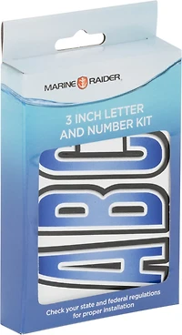 Marine Raider 3 Vinyl Registration Number/Letter Kit