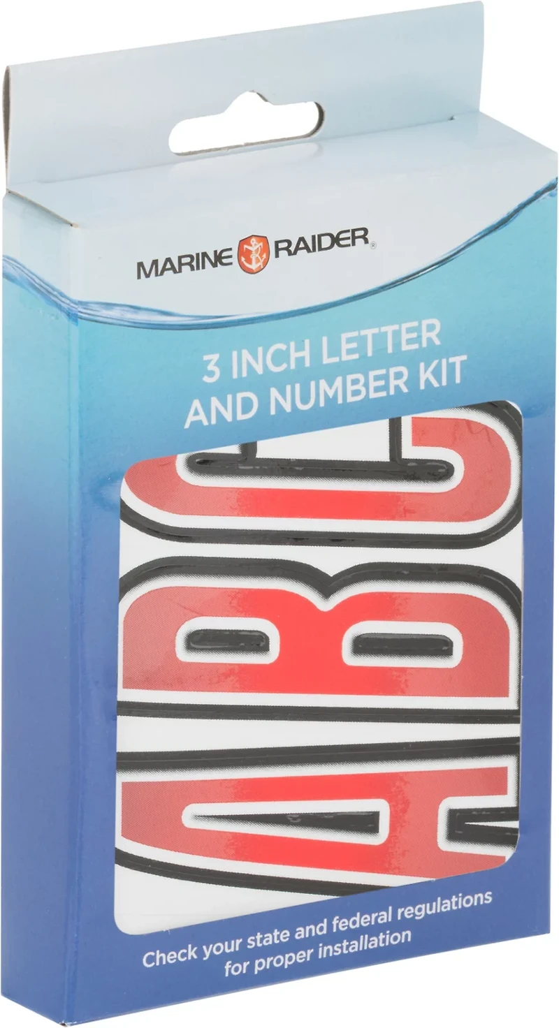 Marine Raider 3 Vinyl Registration Number/Letter Kit