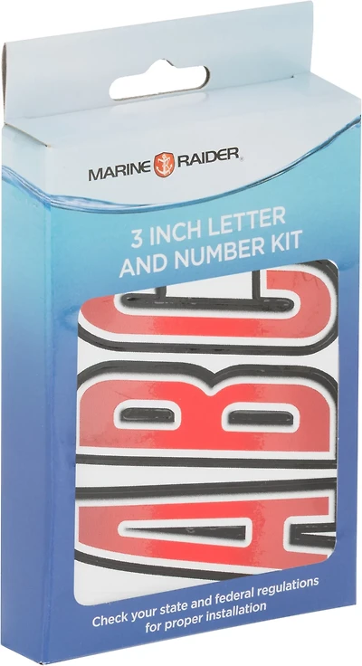 Marine Raider 3 Vinyl Registration Number/Letter Kit