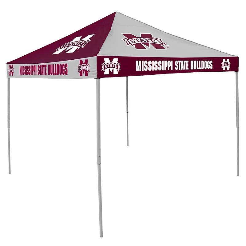 Logo Mississippi State University Straight-Leg 9 ft x 9 ft Checkerboard Tent