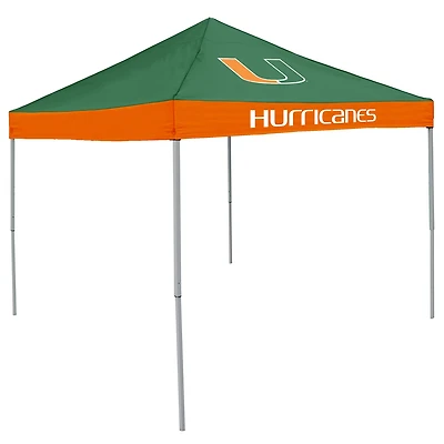 Logo University of Miami Straight-Leg 9 ft x 9 ft Economy Tent