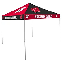 Logo University of Wisconsin Straight-Leg 9 ft x 9 ft Checkerboard Tent