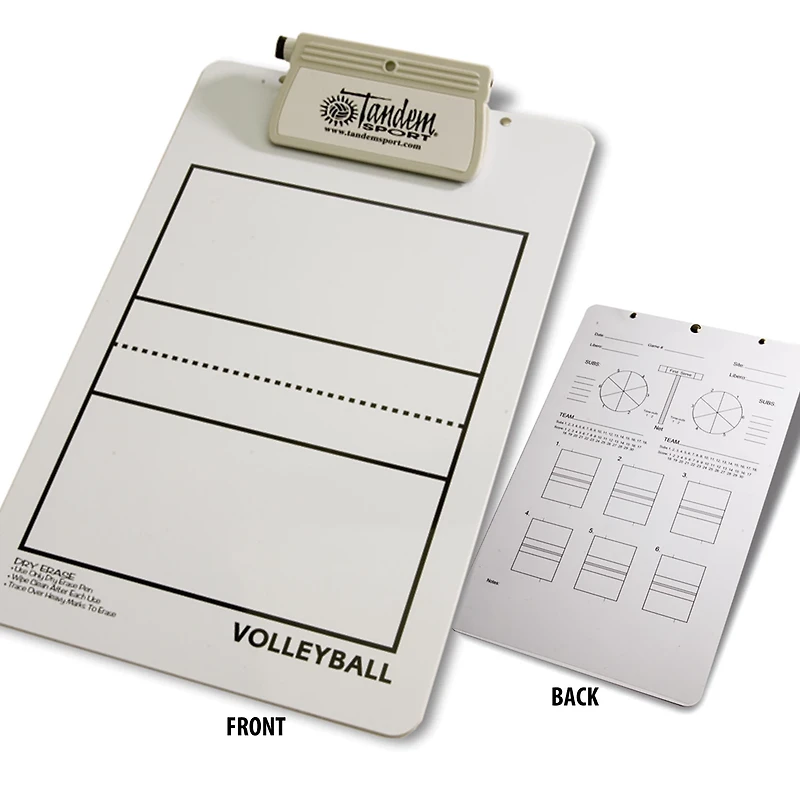 Tandem Sport Coaches' Deluxe Volleyball Clipboard