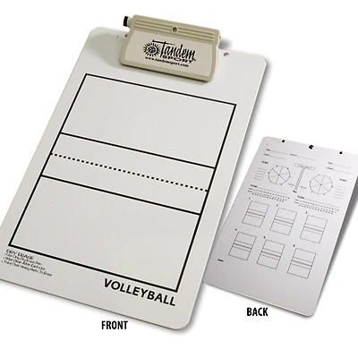 Tandem Sport Coaches' Deluxe Volleyball Clipboard