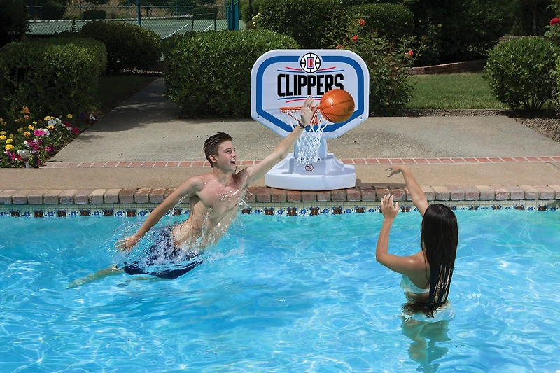 Poolmaster® Los Angeles Clippers Competition Style Poolside Basketball Game