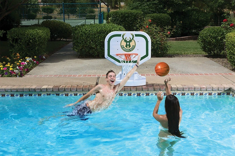 Poolmaster® Milwaukee Bucks Competition Style Poolside Basketball Game