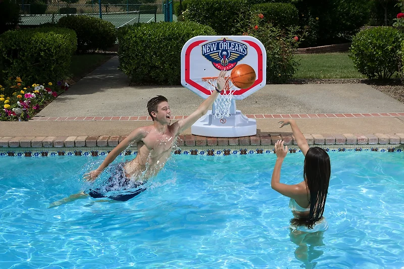 Poolmaster® New Orleans Pelicans Competition Style Poolside Basketball Game