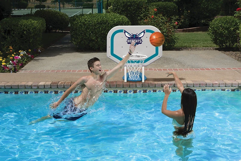 Poolmaster® Charlotte Hornets Pro Rebounder Style Poolside Basketball Game