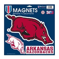 WinCraft University of Arkansas Vinyl Magnets 3-Pack