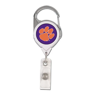 WinCraft Clemson University 2-Sided Retractable Premium Badge Holder