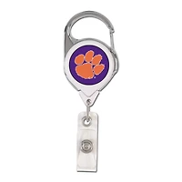 WinCraft Clemson University 2-Sided Retractable Premium Badge Holder