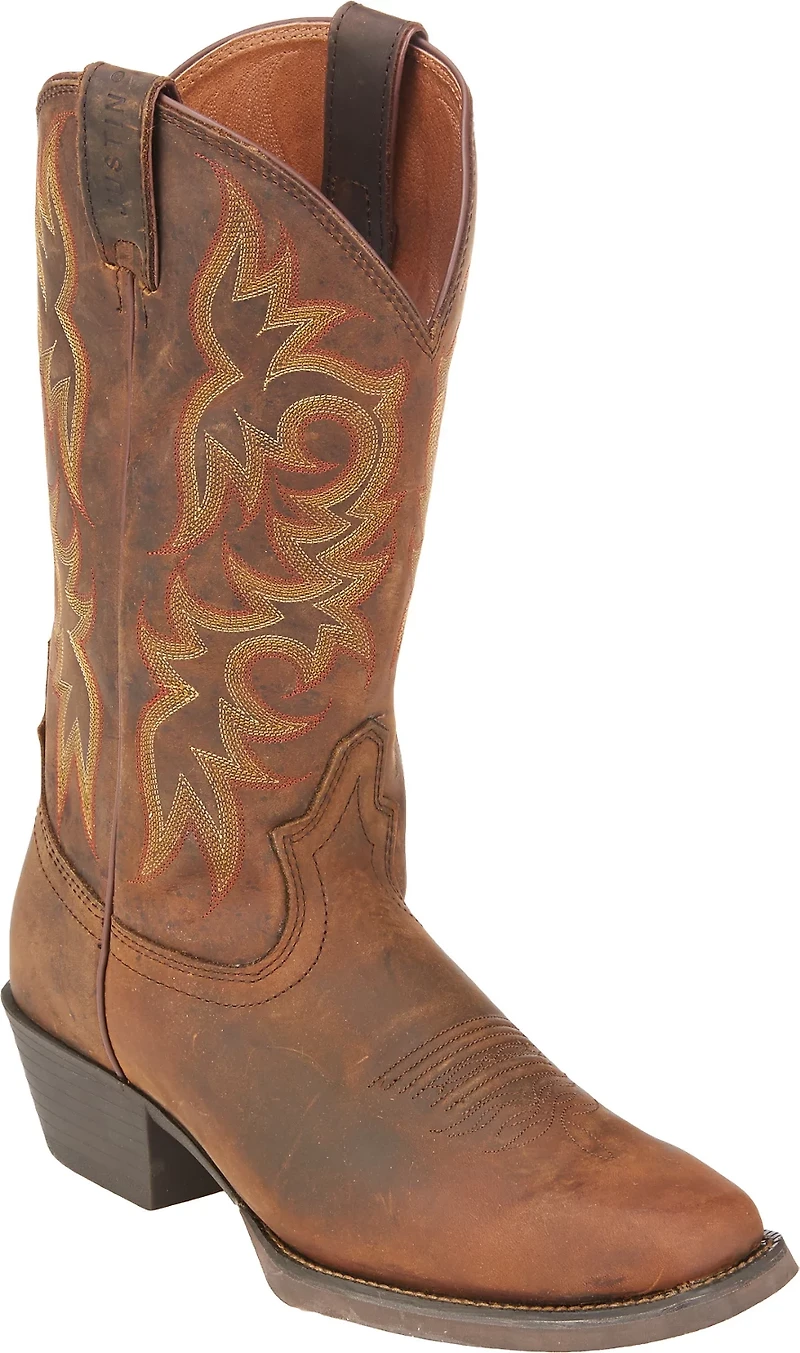 Justin Men's Sorrel Apache Stampede Western Boots