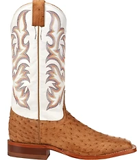 Justin Men's Full Quill Ostrich AQHA Remuda Western Boots