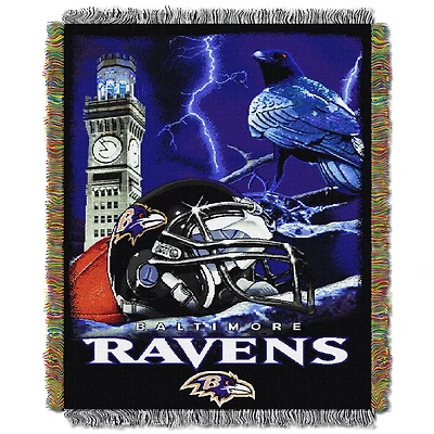 The Northwest Company Baltimore Ravens Home Field Advantage Tapestry Throw