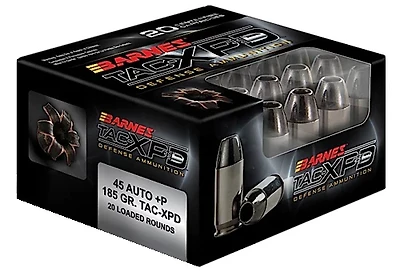 BARNES TAC-XP .45 ACP 185-Grain Bullets