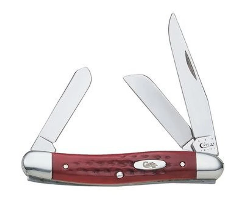 Case® Cutlery Pocket Worn Old Red Bone Medium Stockman Knife