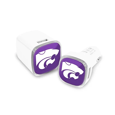 Prime Brands Group Kansas State University USB Chargers 2-Pack