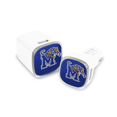 Prime Brands Group University of Memphis USB Chargers 2-Pack