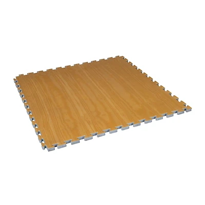 Century Wood Grain Reversible Puzzle Mat