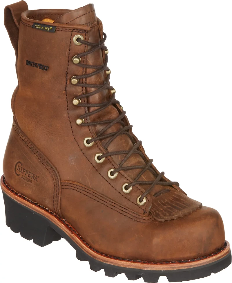 Chippewa Boots Men's Bay Apache EH Steel Toe Lace Up Work Boots