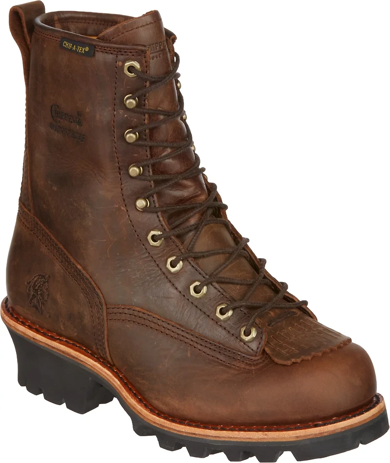 Chippewa Boots Men's Bay Apache Logger Lace Up Work Boots