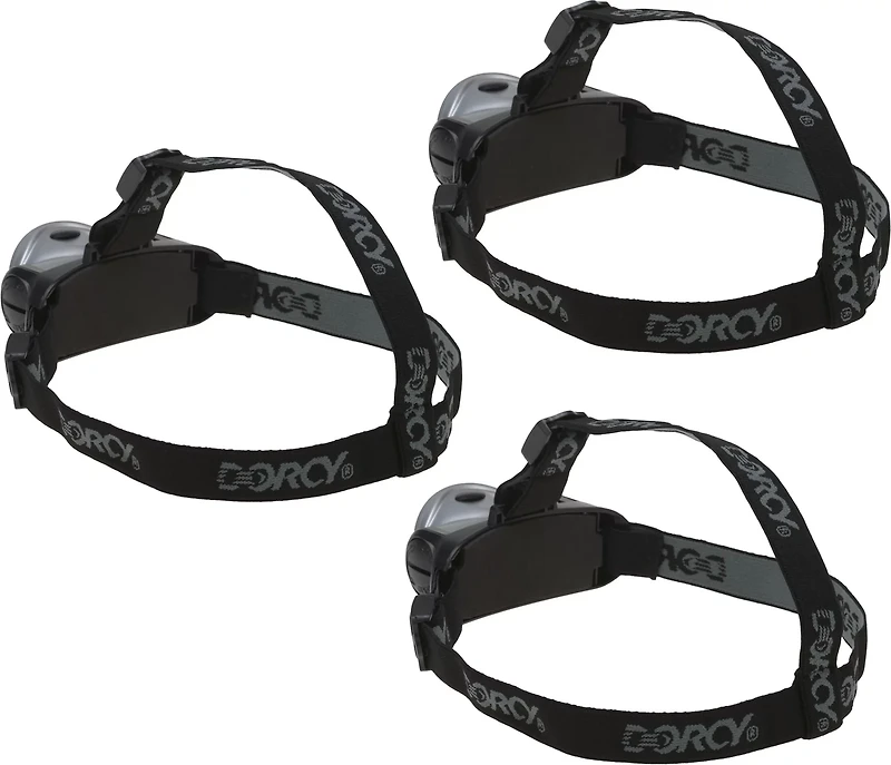 Dorcy LED Headlamps 3-pack