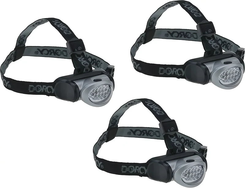 Dorcy LED Headlamps 3-pack