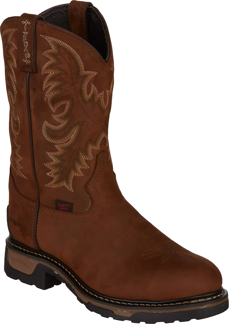 Tony Lama Men's Cheyenne TLX EH Steel Toe Western Wellington Work Boots